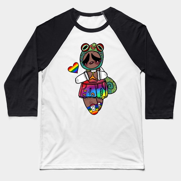 Lgbtq pride whoman Baseball T-Shirt by Shard Art